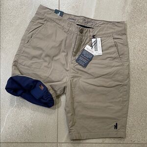 johnnie-O Men's Khaki Tailgaters Shorts